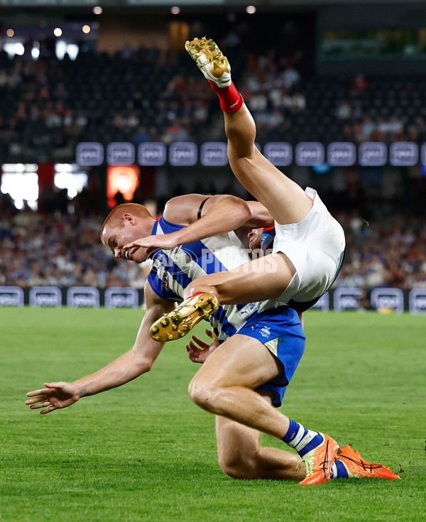 AFL 2025 Round 02 - North Melbourne v Melbourne - A-58050911