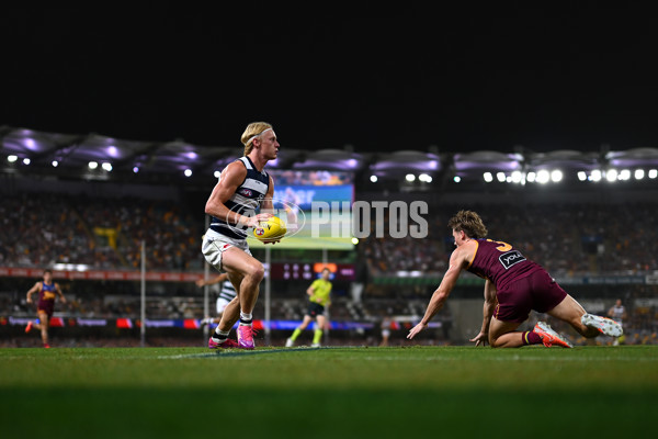 AFL 2025 Round 03 - Brisbane v Geelong - A-58199281