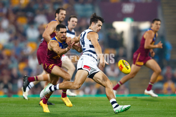 AFL 2025 Round 03 - Brisbane v Geelong - A-58199284