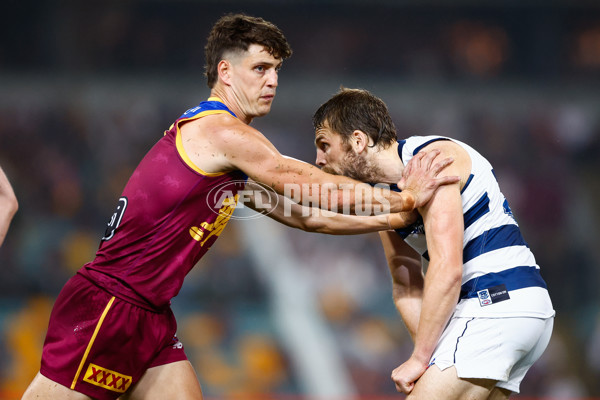AFL 2025 Round 03 - Brisbane v Geelong - A-58199287