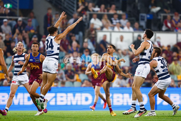 AFL 2025 Round 03 - Brisbane v Geelong - A-58199320