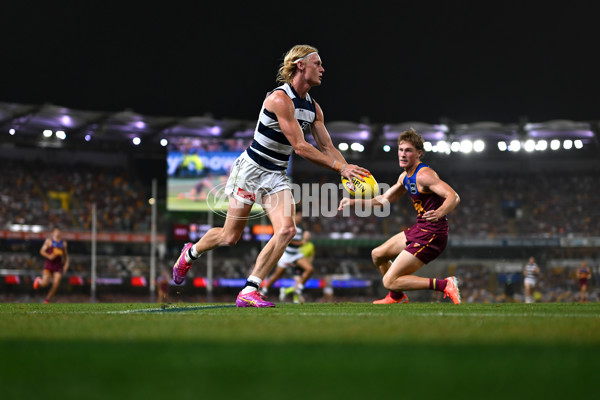 AFL 2025 Round 03 - Brisbane v Geelong - A-58200167