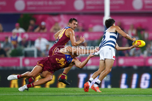 AFL 2025 Round 03 - Brisbane v Geelong - A-58200174