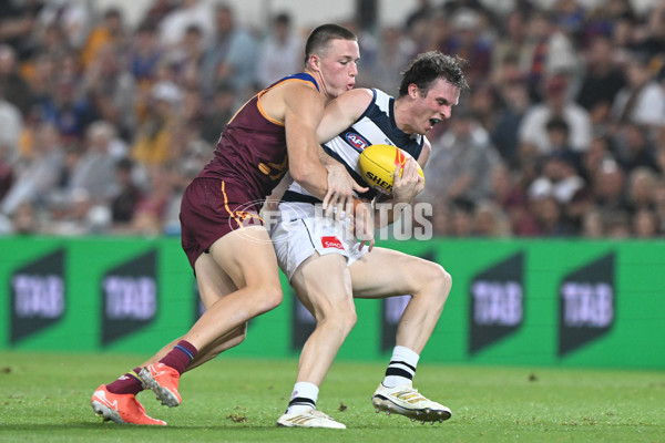 AFL 2025 Round 03 - Brisbane v Geelong - A-58202243