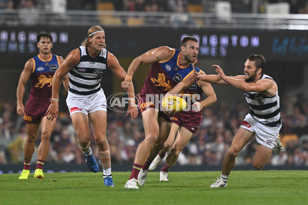 AFL 2025 Round 03 - Brisbane v Geelong - A-58202258