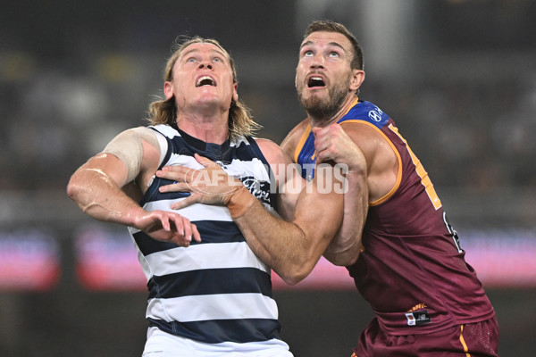 AFL 2025 Round 03 - Brisbane v Geelong - A-58202668