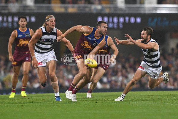 AFL 2025 Round 03 - Brisbane v Geelong - A-58202676