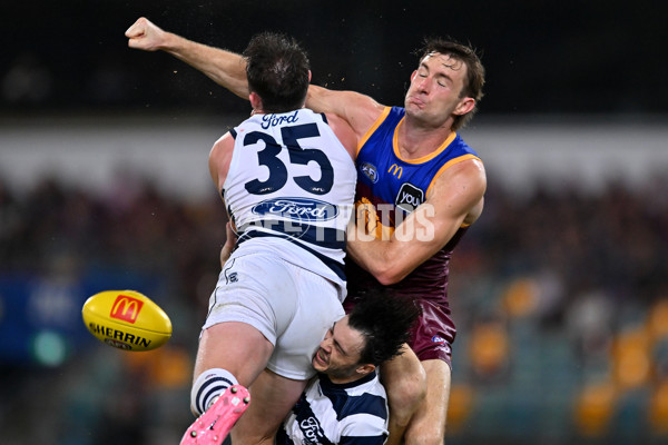 AFL 2025 Round 03 - Brisbane v Geelong - A-58202688