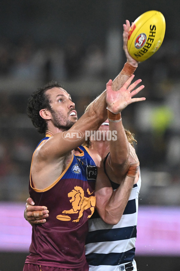 AFL 2025 Round 03 - Brisbane v Geelong - A-58202696