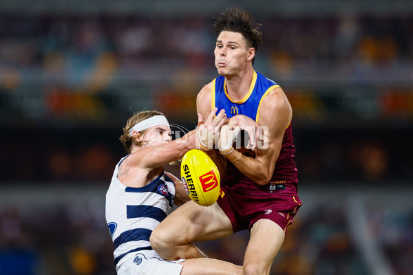 AFL 2025 Round 03 - Brisbane v Geelong - A-58202727
