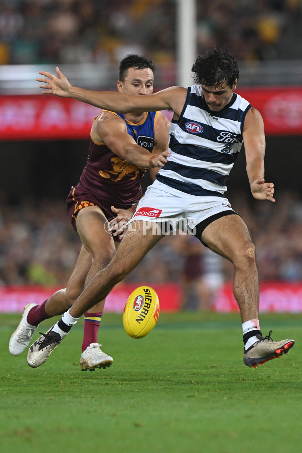 AFL 2025 Round 03 - Brisbane v Geelong - A-58204709