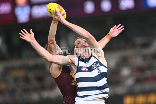 AFL 2025 Round 03 - Brisbane v Geelong - A-58204720
