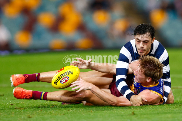 AFL 2025 Round 03 - Brisbane v Geelong - A-58204727
