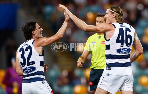 AFL 2025 Round 03 - Brisbane v Geelong - A-58204729