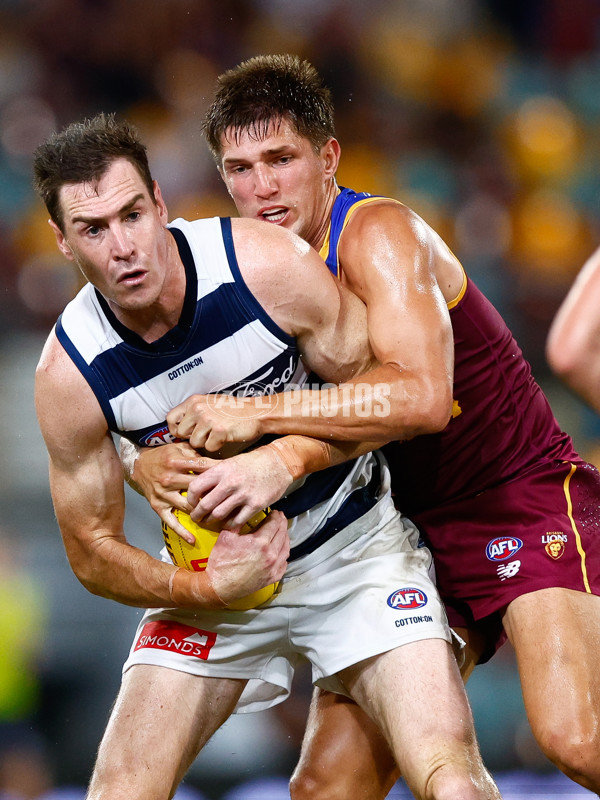 AFL 2025 Round 03 - Brisbane v Geelong - A-58204731