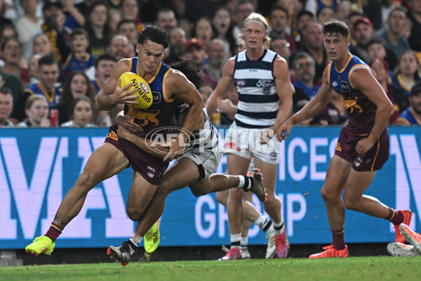 AFL 2025 Round 03 - Brisbane v Geelong - A-58205004