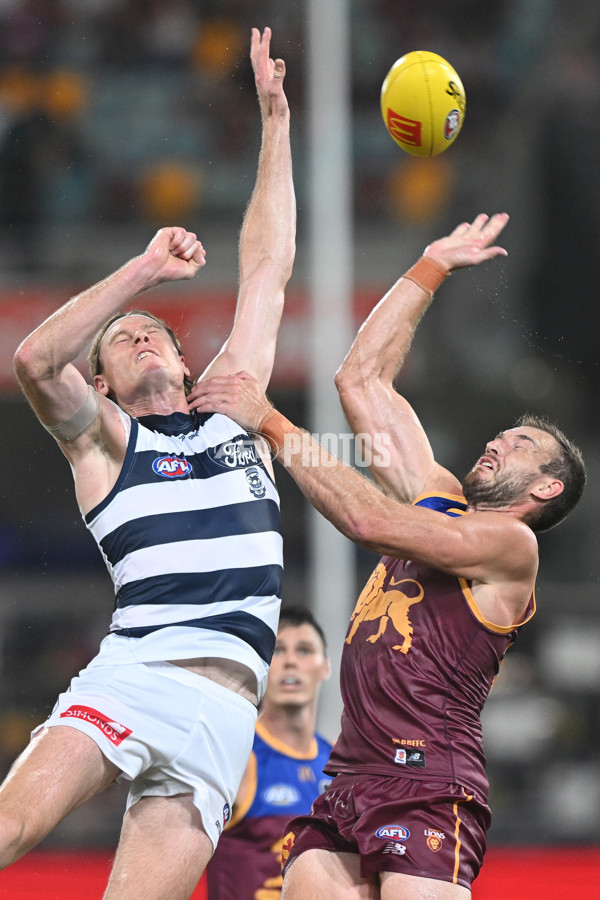 AFL 2025 Round 03 - Brisbane v Geelong - A-58205018