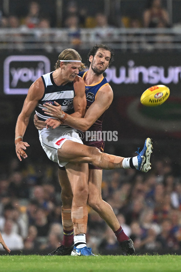 AFL 2025 Round 03 - Brisbane v Geelong - A-58205023