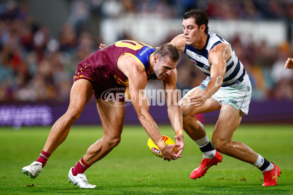 AFL 2025 Round 03 - Brisbane v Geelong - A-58205027