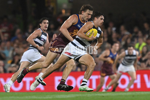 AFL 2025 Round 03 - Brisbane v Geelong - A-58205073