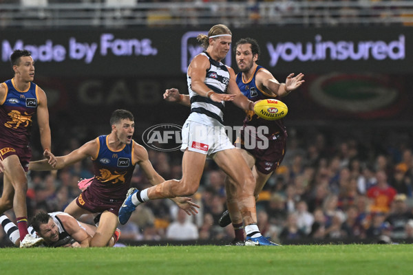 AFL 2025 Round 03 - Brisbane v Geelong - A-58205081