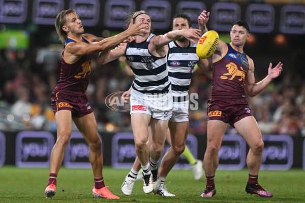 AFL 2025 Round 03 - Brisbane v Geelong - A-58207417