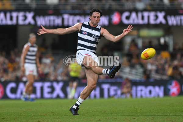 AFL 2025 Round 03 - Brisbane v Geelong - A-58207424