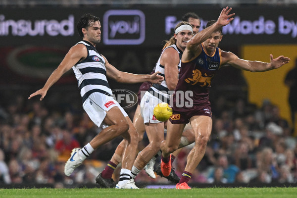 AFL 2025 Round 03 - Brisbane v Geelong - A-58207429