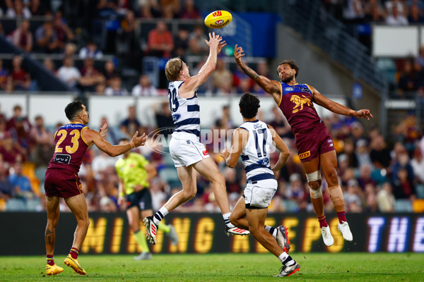 AFL 2025 Round 03 - Brisbane v Geelong - A-58207791
