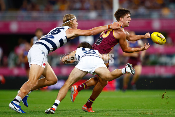 AFL 2025 Round 03 - Brisbane v Geelong - A-58207792