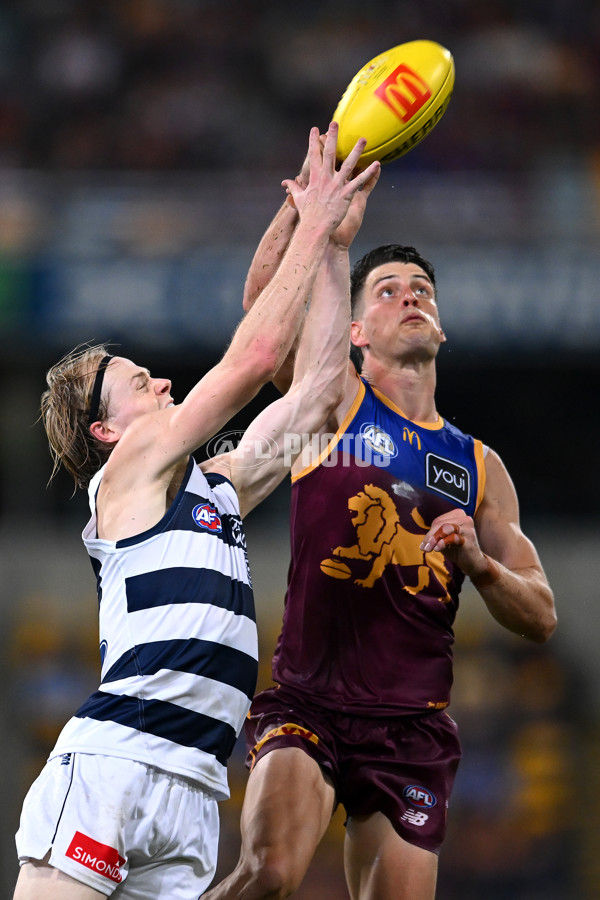 AFL 2025 Round 03 - Brisbane v Geelong - A-58209978