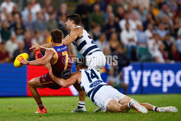 AFL 2025 Round 03 - Brisbane v Geelong - A-58209981