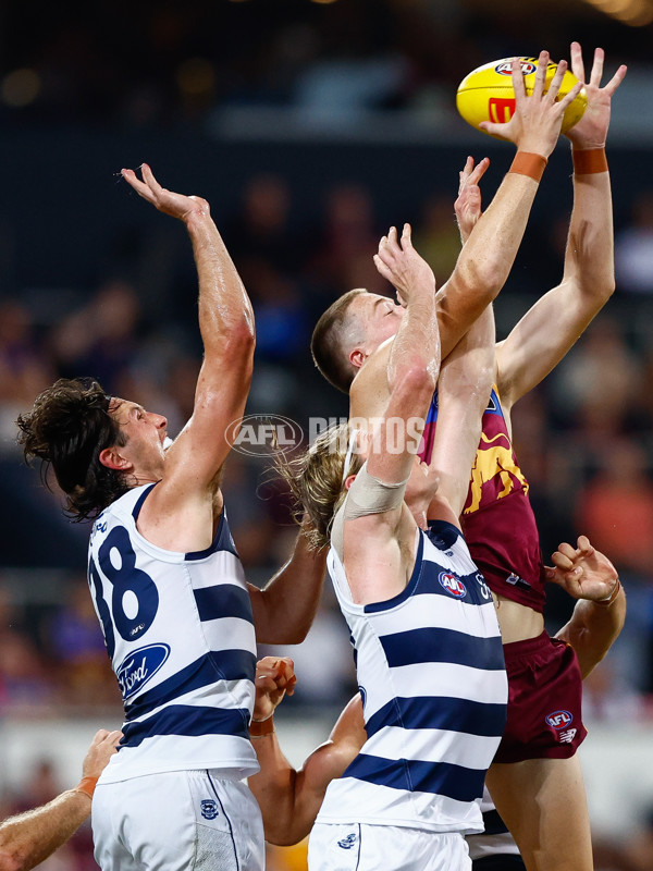 AFL 2025 Round 03 - Brisbane v Geelong - A-58209982