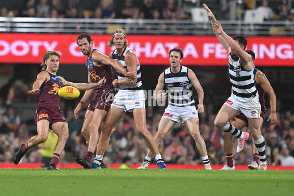 AFL 2025 Round 03 - Brisbane v Geelong - A-58210645