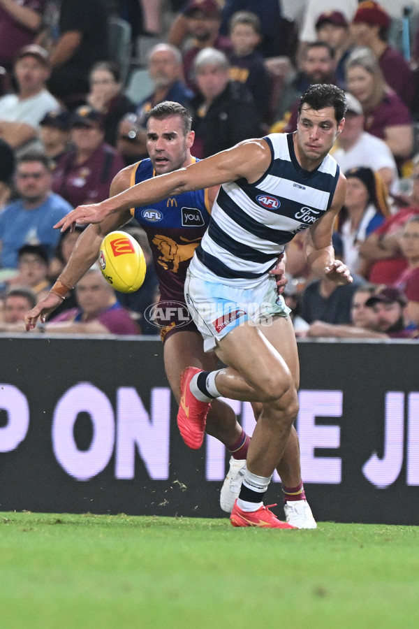 AFL 2025 Round 03 - Brisbane v Geelong - A-58210684