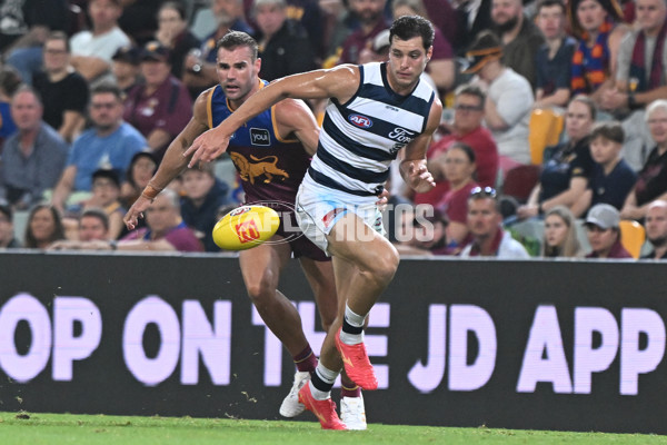 AFL 2025 Round 03 - Brisbane v Geelong - A-58210685