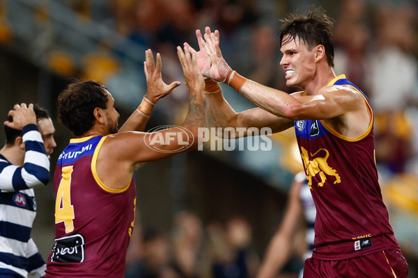 AFL 2025 Round 03 - Brisbane v Geelong - A-58210689