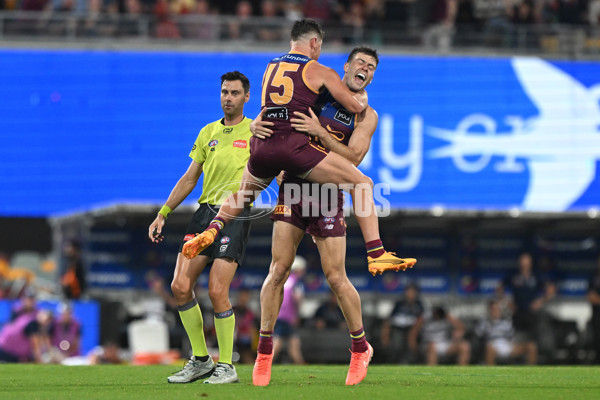 AFL 2025 Round 03 - Brisbane v Geelong - A-58212774