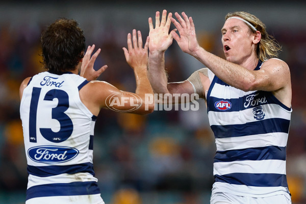 AFL 2025 Round 03 - Brisbane v Geelong - A-58212858