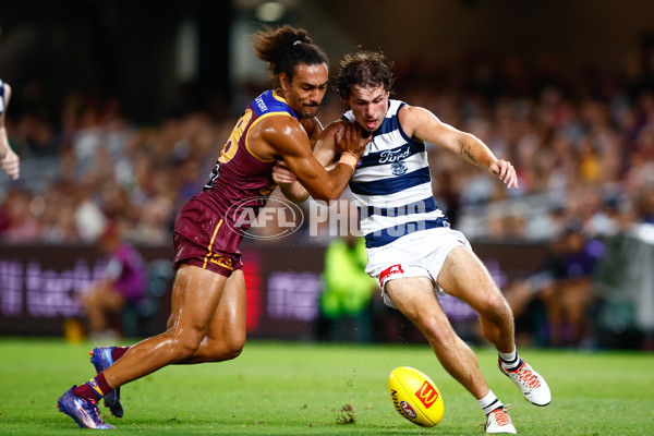 AFL 2025 Round 03 - Brisbane v Geelong - A-58212862