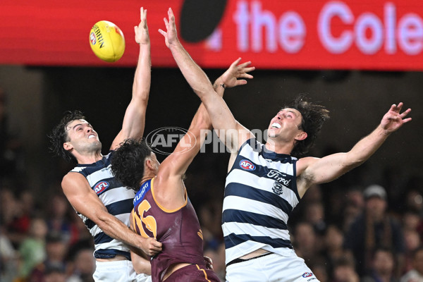 AFL 2025 Round 03 - Brisbane v Geelong - A-58213001