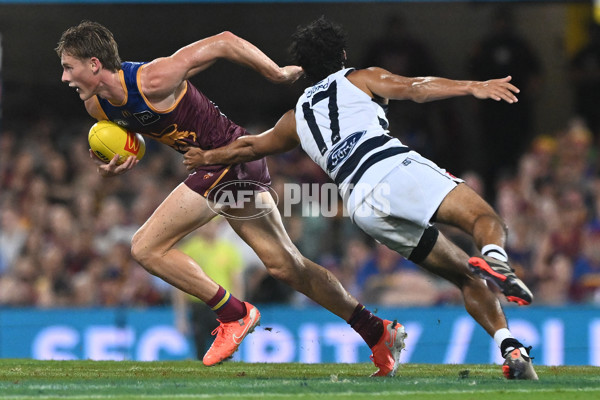 AFL 2025 Round 03 - Brisbane v Geelong - A-58215403