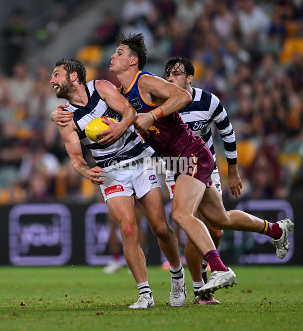 AFL 2025 Round 03 - Brisbane v Geelong - A-58221218