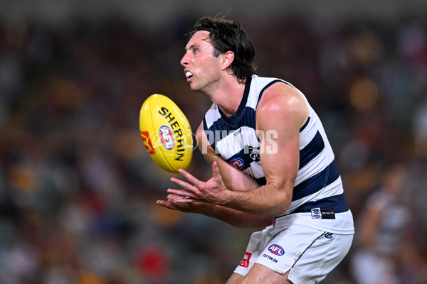 AFL 2025 Round 03 - Brisbane v Geelong - A-58221227