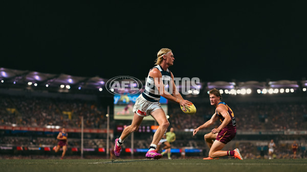 AFL 2025 Round 03 - Brisbane v Geelong - A-58221691