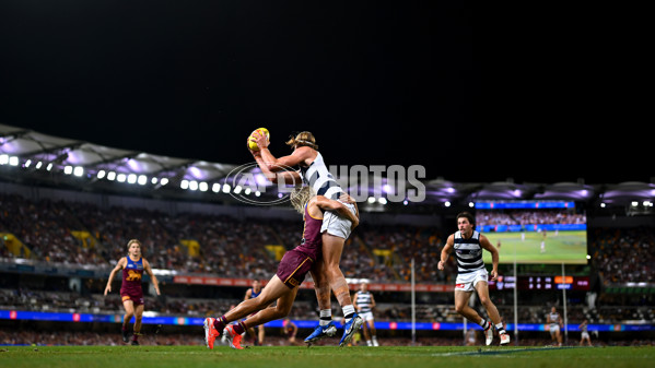 AFL 2025 Round 03 - Brisbane v Geelong - A-58221696