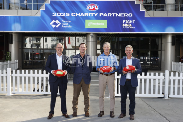 AFL 2025 Media - AFL Charity Partnership Announcement 020425 - A-58295642