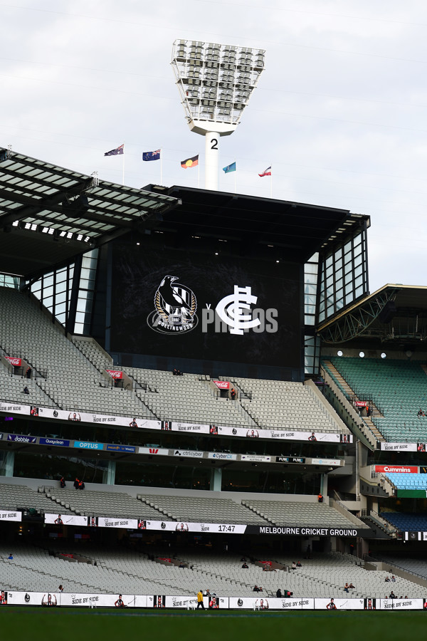 AFL 2025 Round 04 - Collingwood v Carlton - A-58331921