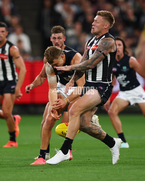 AFL 2025 Round 04 - Collingwood v Carlton - A-58337356