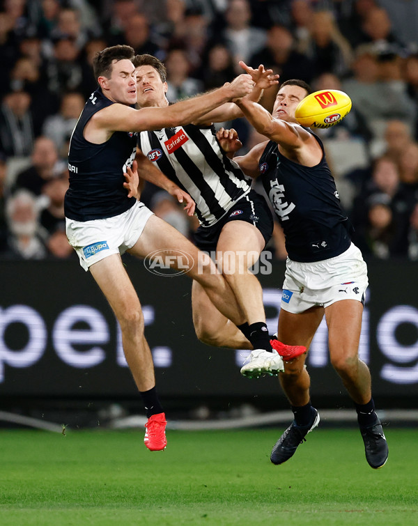 AFL 2025 Round 04 - Collingwood v Carlton - A-58340565